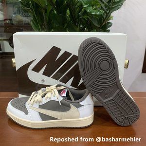 Brand New Travis Scott x Air Jordan 1 Low OG 'Reverse Mocha' Men's Sneakers